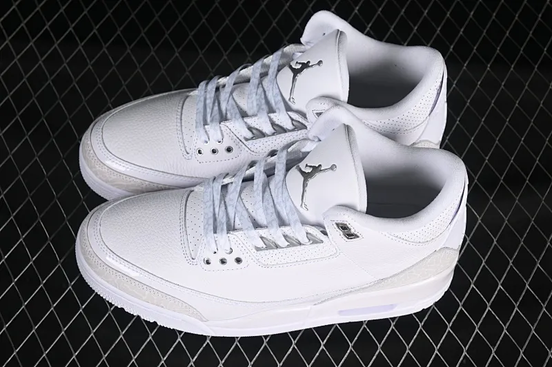 All categories Air Jordan Jordan series basketball shoes Air Jordan 3 Air Jordan 3 Retro "Pure Money" AJ3 Joe 3 replica white cat CT8532-111